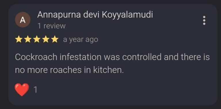 cockroach control service review ( vizag city pest control services) 6
