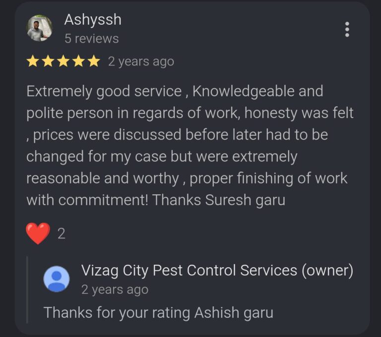 termite control service review ( vizag city pest control services) 7